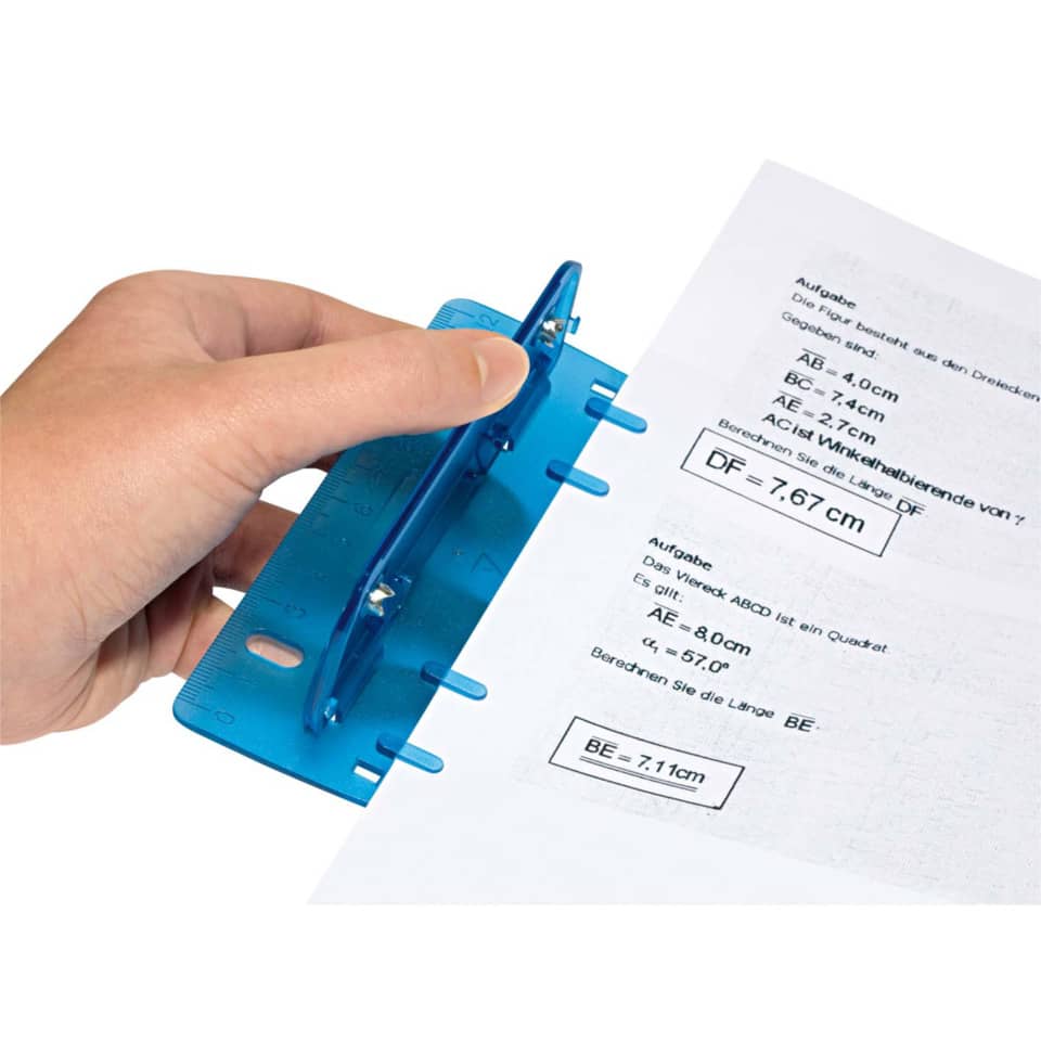 stapler, papierlocher, hüllenhalter, blau, werkzeug
