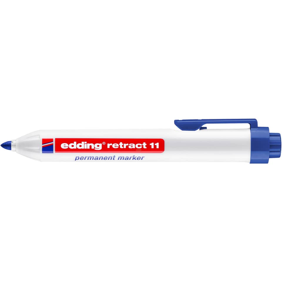 Permanentmarker, Marker, Permanent marker, Edding retrajt 11, Blue cap