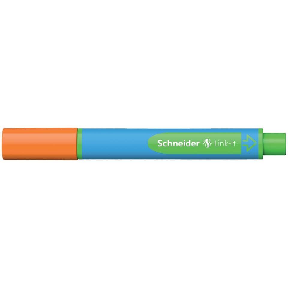 marker, dry-erase, blau, orange-kappe, grüner-spitze