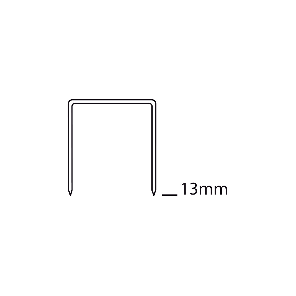 U-Nagel, U-förmige Schlaufe, 13 mm Breite, Metallstab, Hakenform