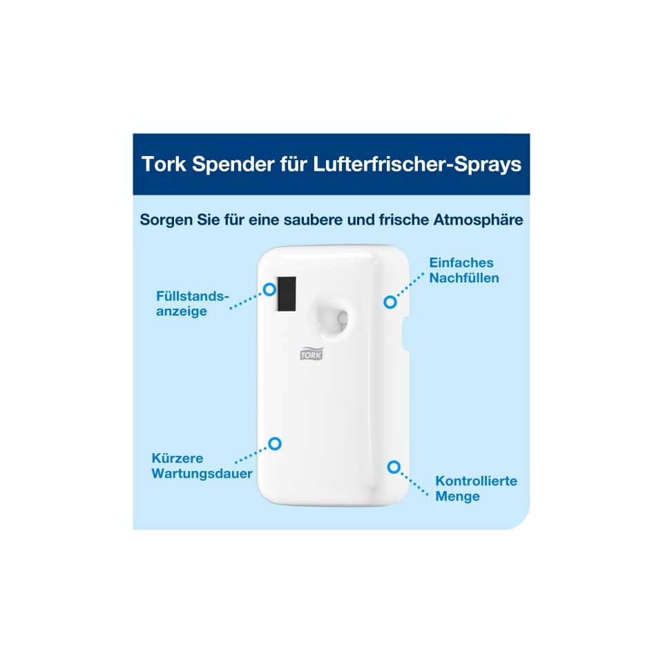 Luftfrischer, Spender, Wandgerät, Füllstandsanzeige, Nachfüllung