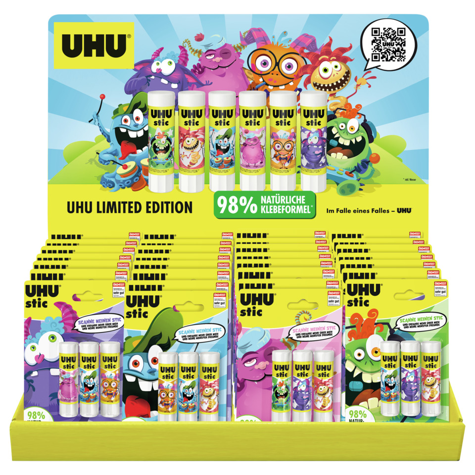 Klebestifte, UHU stik, Klebeformel, Naturklebstoff, LimitierteEdition
