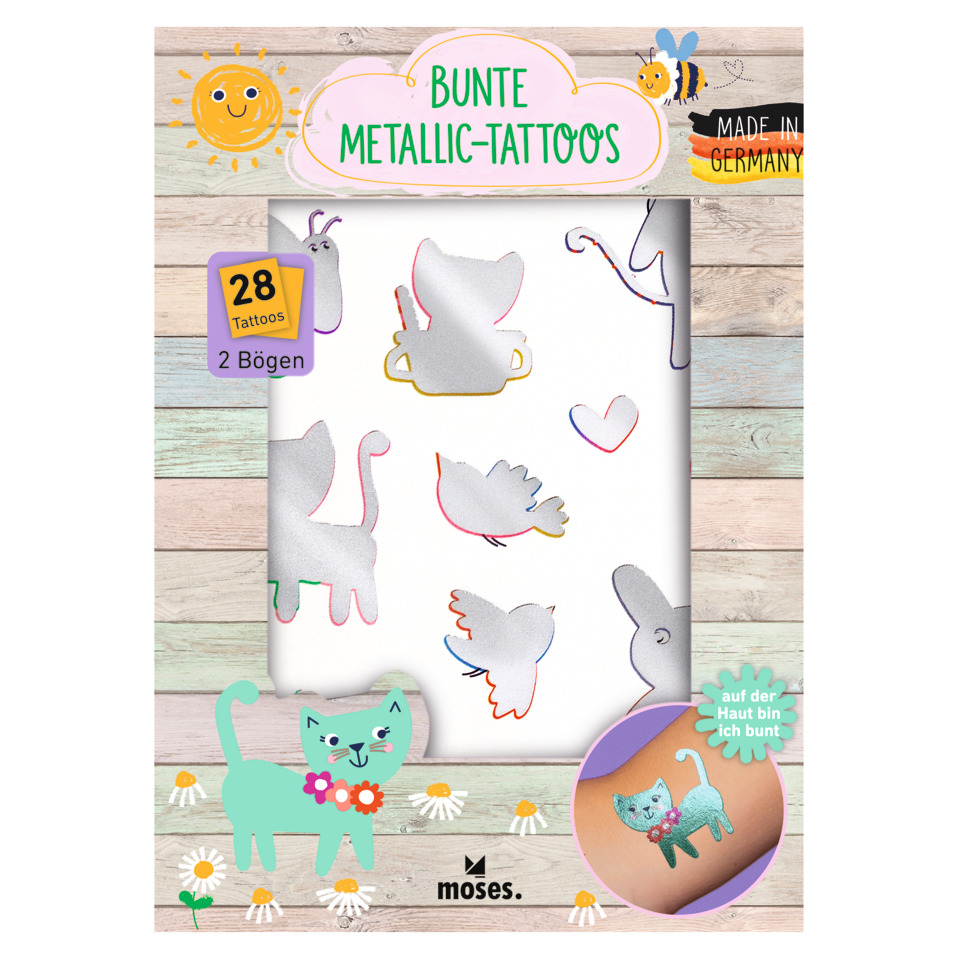 Tattoos, Metallisch, 18x21, Muster, Aufkleber