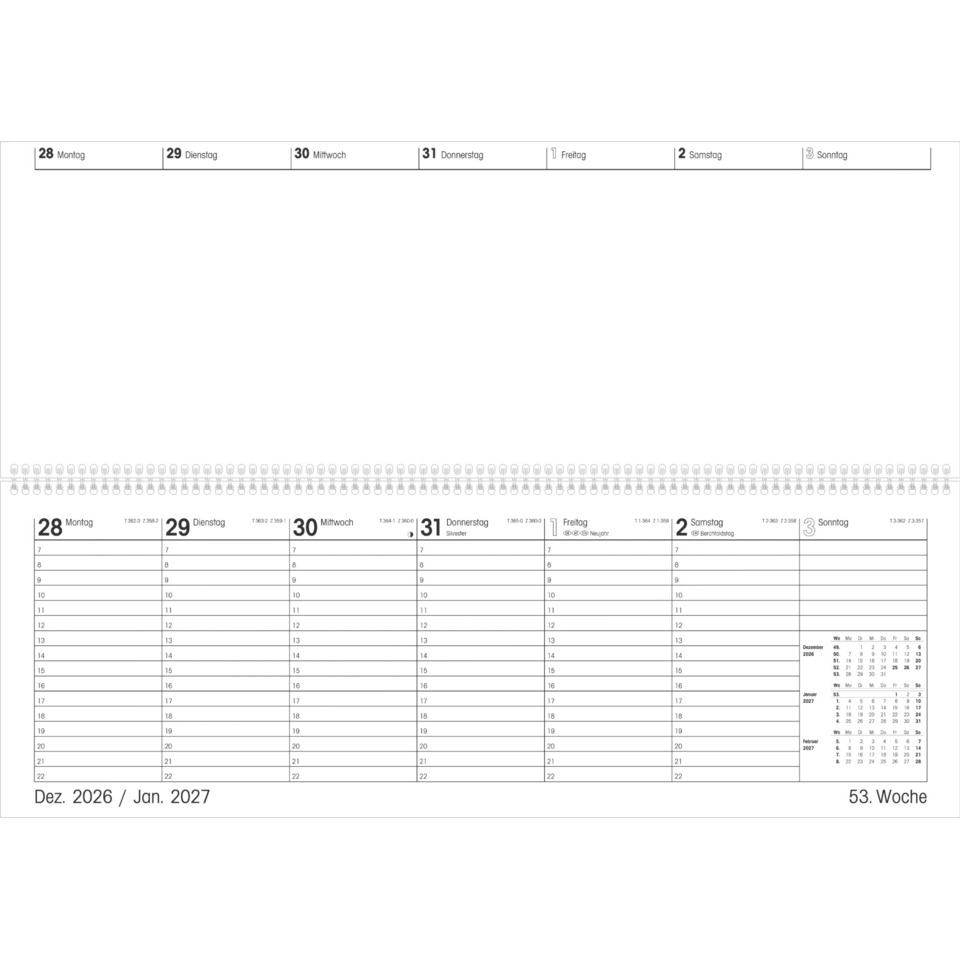 kalender, woche, dezember-januar, monatskalender, terminkalender