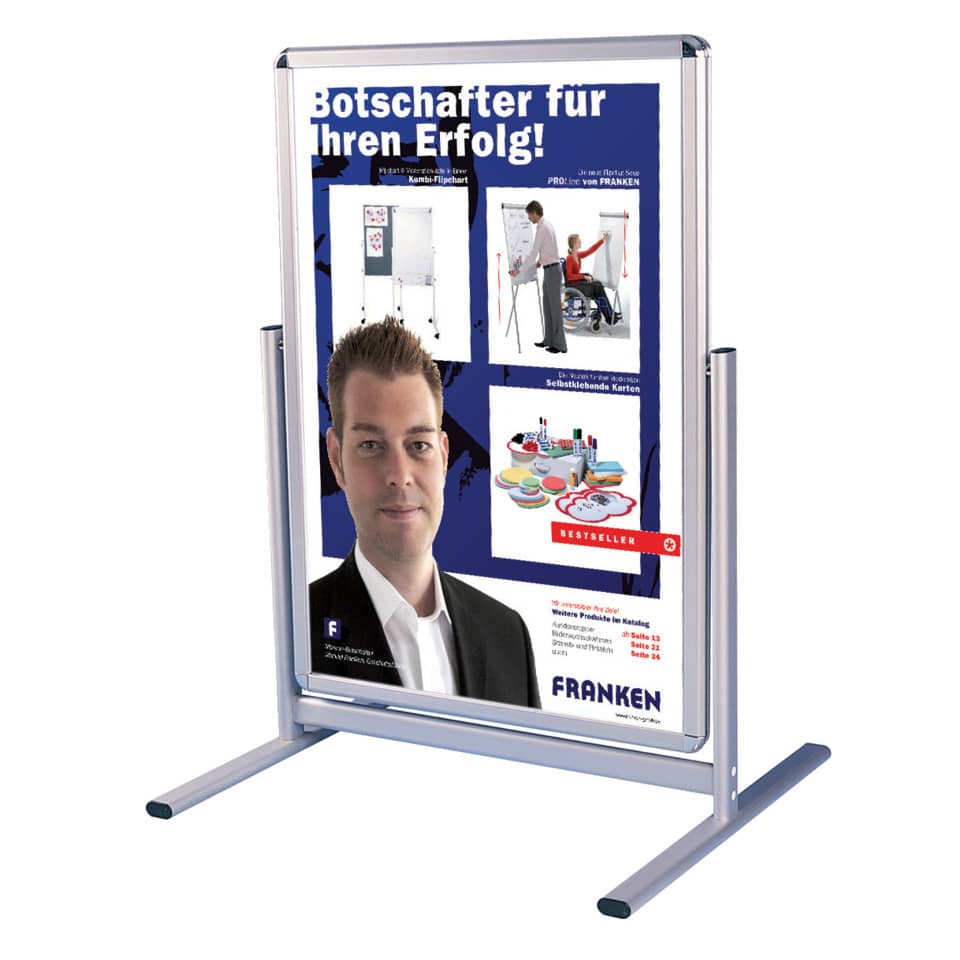 Werbung, Poster, Display, Franken, Kunststoffrahmen
