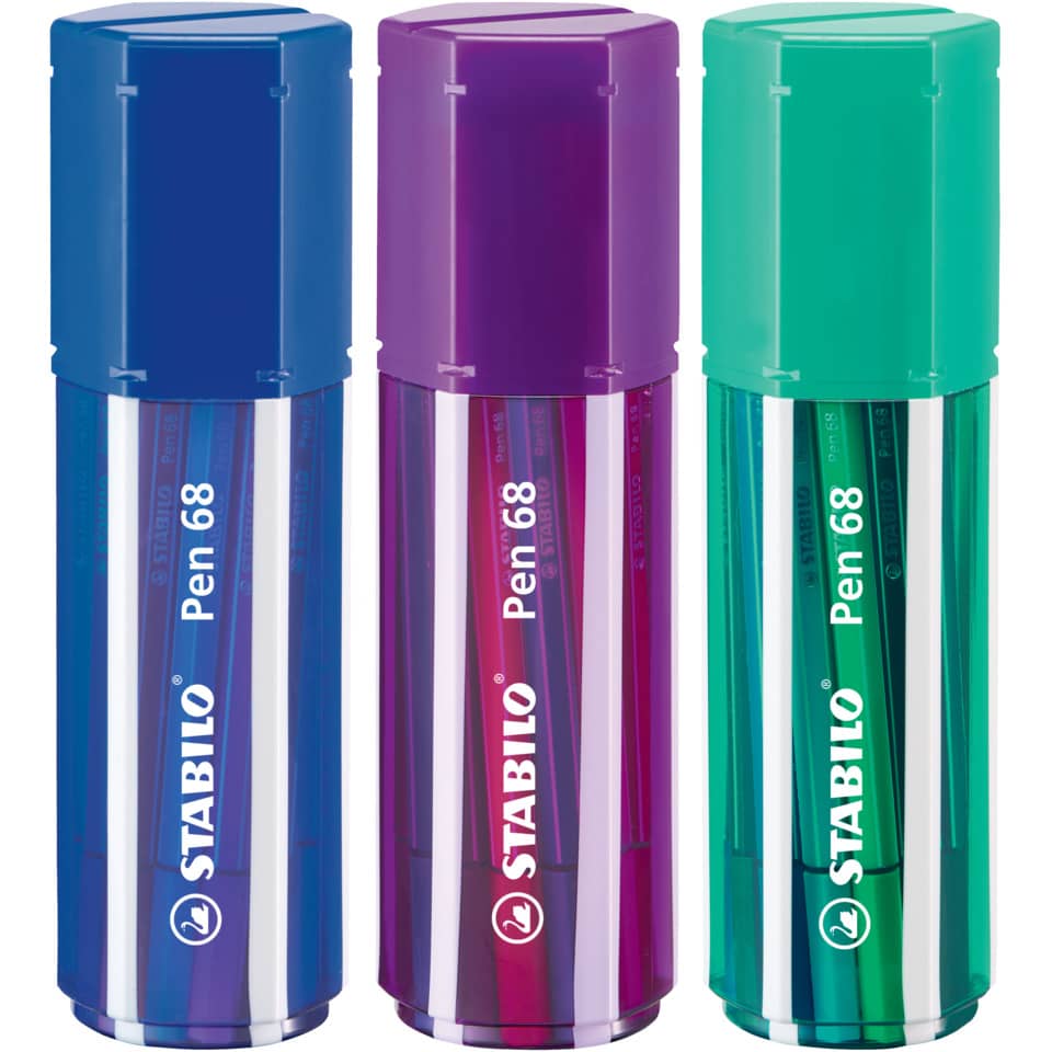 Stabilo Stift 68, Flachbleistift?, Mehrfarbiges Set, Kunststift, Schreibset