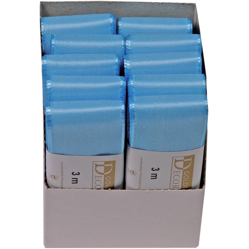 Gurtband, Gurtband blau, 3 m, Rollen, Schachteln