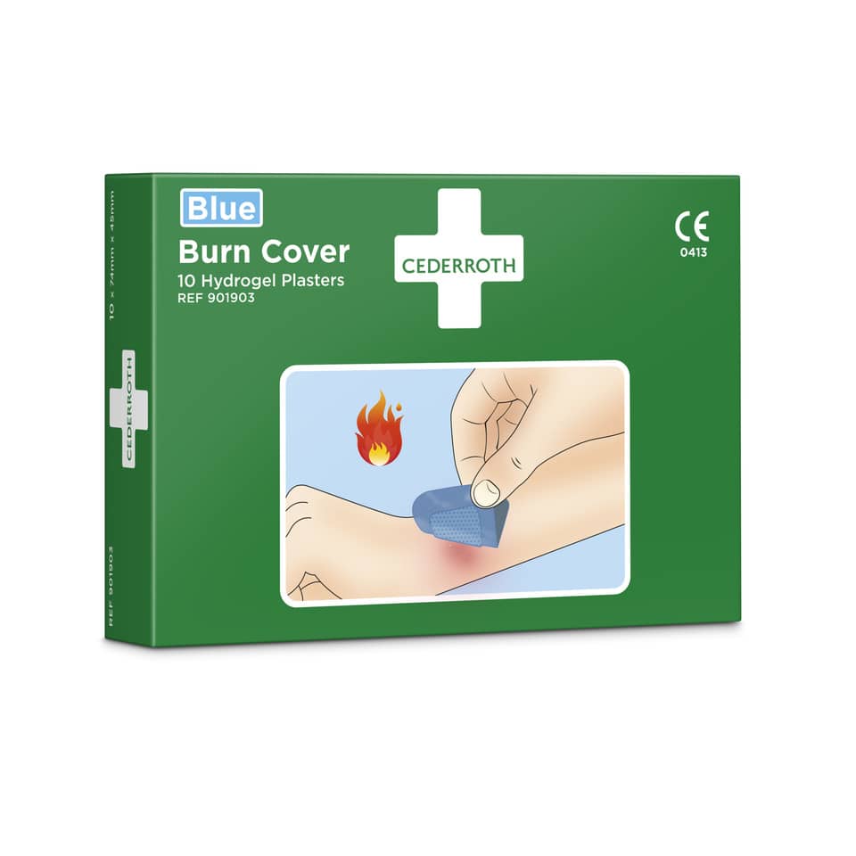 Burn cover, Hydrogel plasters, Wundverband, Erste-Hilfe, Cederroth
