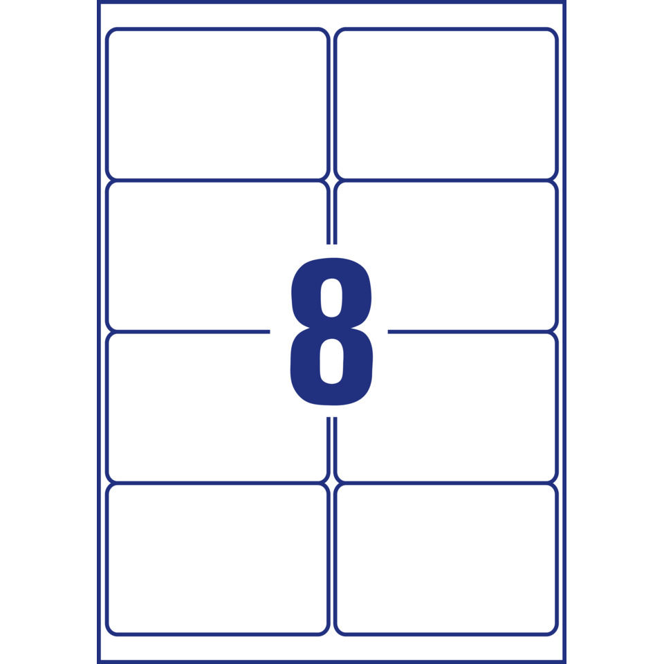 Sticker, Layout, Grid, Nummer 8, Etikett