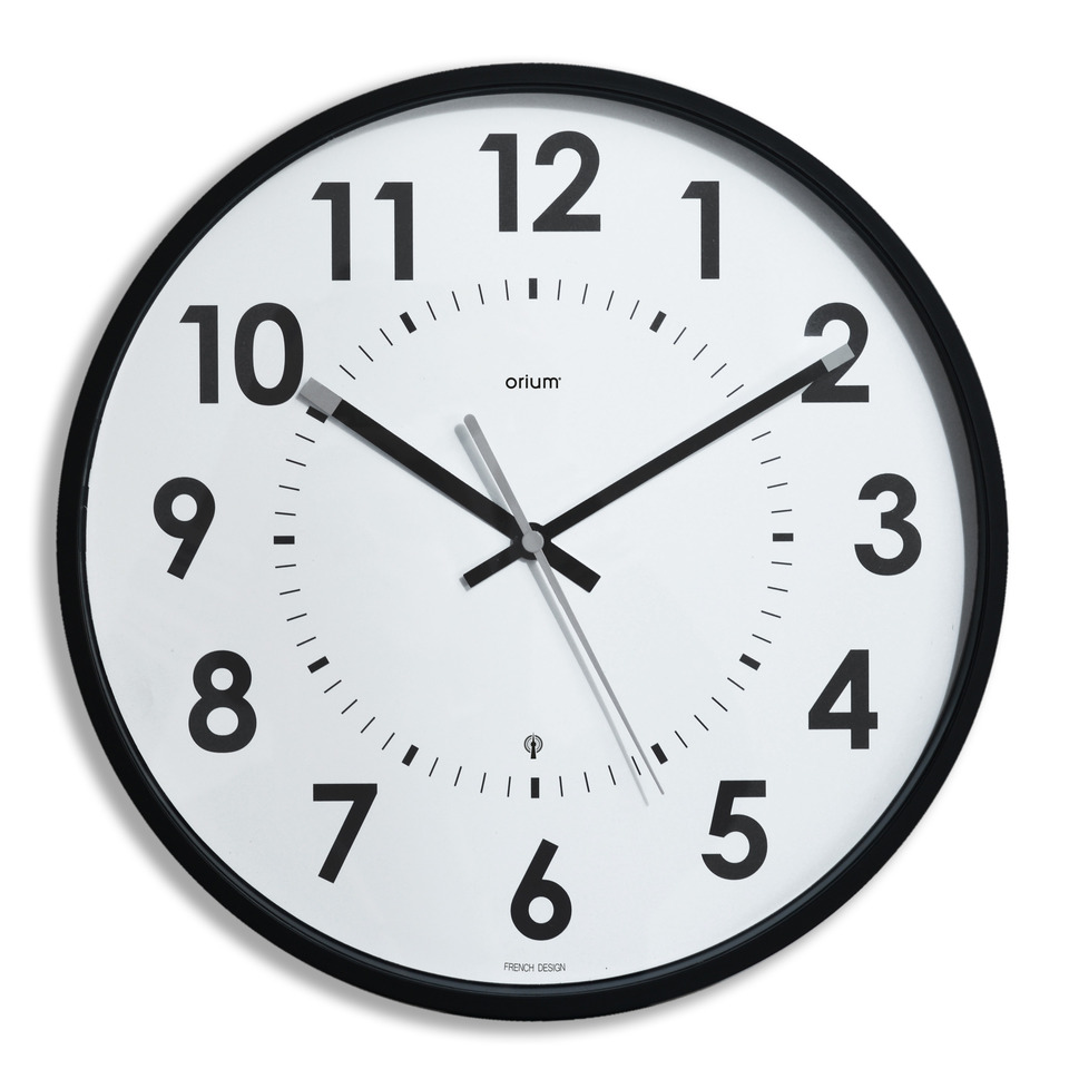 Wanduhr, Wandclock, große Ziffern, analoge Uhr, große Ziffern sichtbar