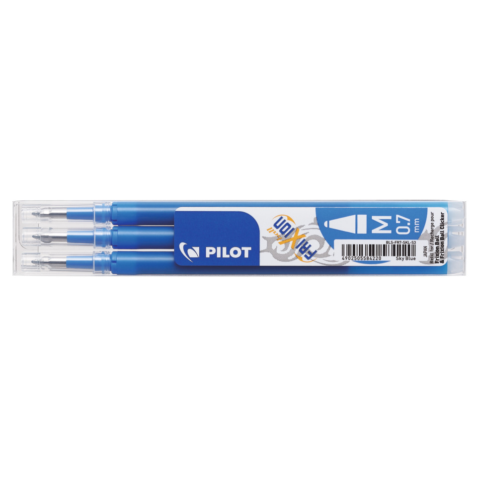 Kugelschreiberminen, Klarstift, Hülle, 3er Set, Sky Blue