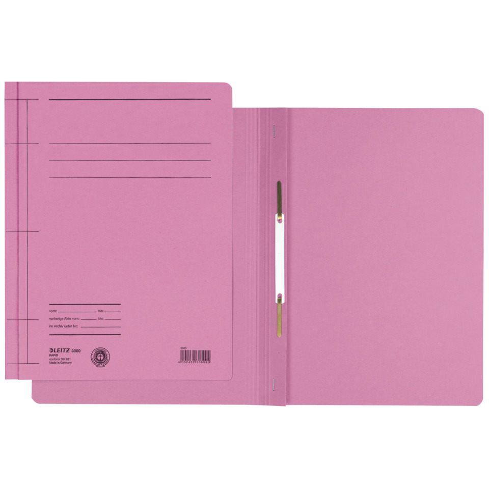 Ordner, A4, Ringbuch, pink, Pappe