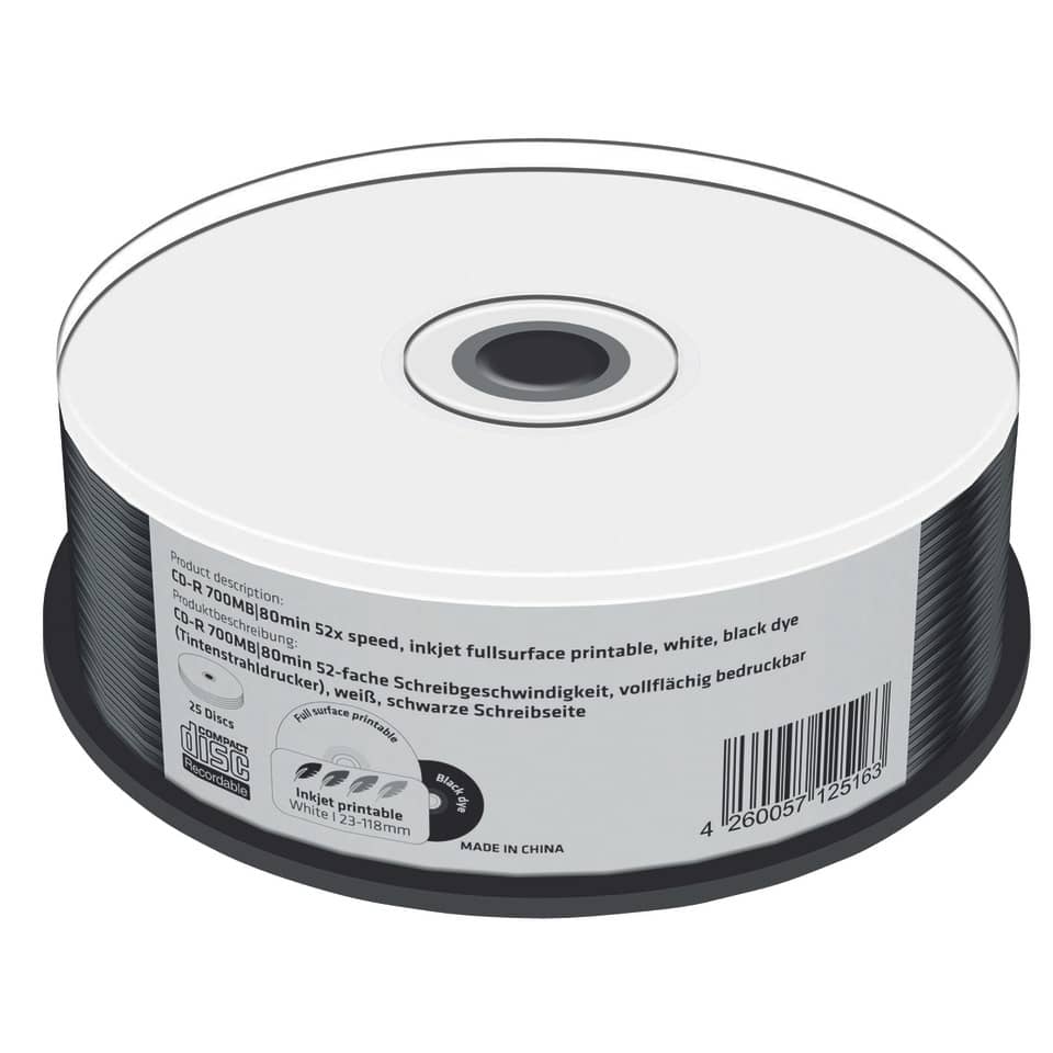 Symbolbild, Spulenetikett, schwarzfärbige Tinte, weiße Beschriftung, Disc-Rolle