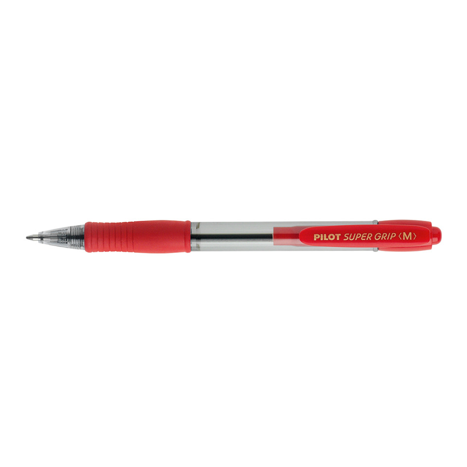 Kugelschreiber, Schreibgerät, Gummi-Griff, Roter Stift, Tintenstift