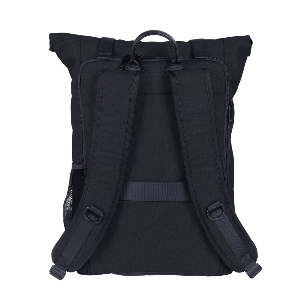 Rucksack, Schulterriemen, Schwarz, Mesh-Seitentasche, Top-Griff