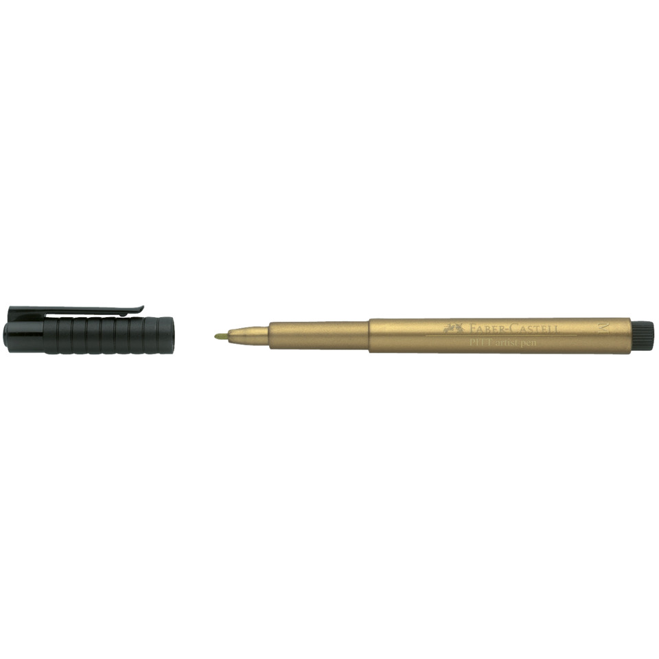 marker, Stift, Goldfarbe, Metallkörper, feiner Spitzend