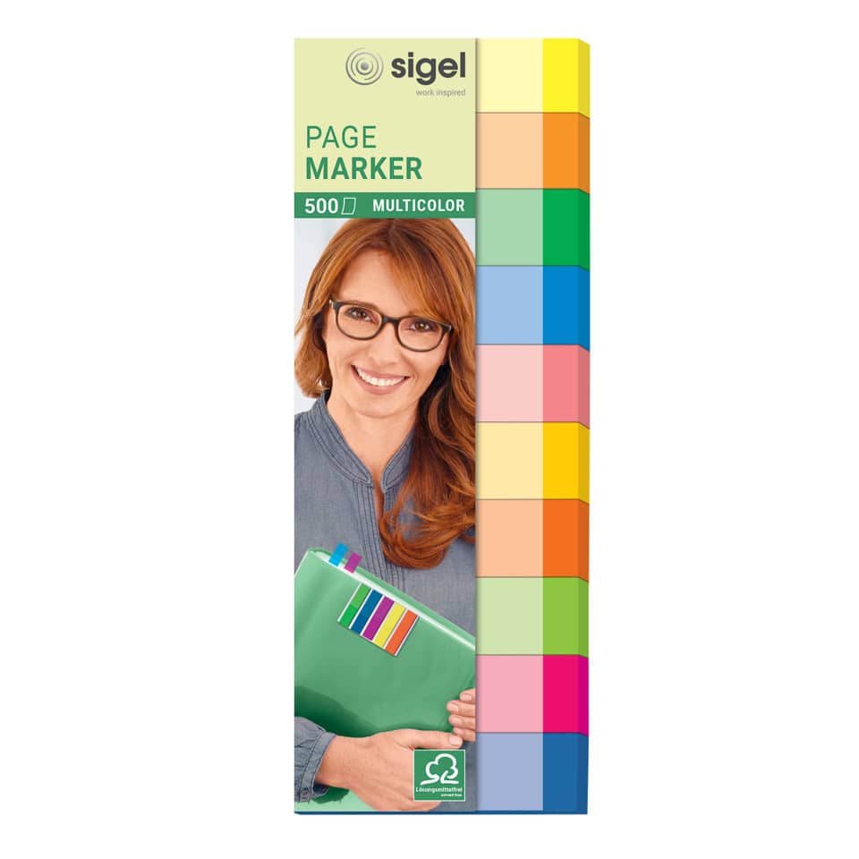 Etikettier-Hinweis, mehrfarbig, Seitenmarker, Marker-Set, Bürobedarf