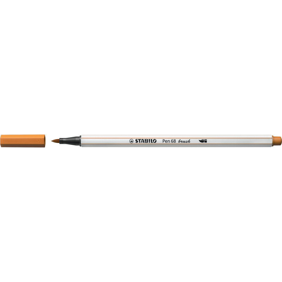 Marker, Pinsel, Stift, Orangene Kappen, Doppelspitze?