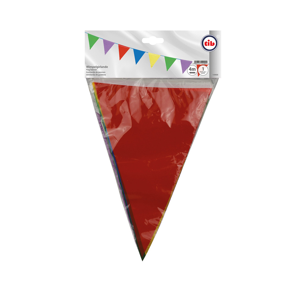 Flaggenbande, Wimpel, Papierwimpel, Deko, Buntbanden