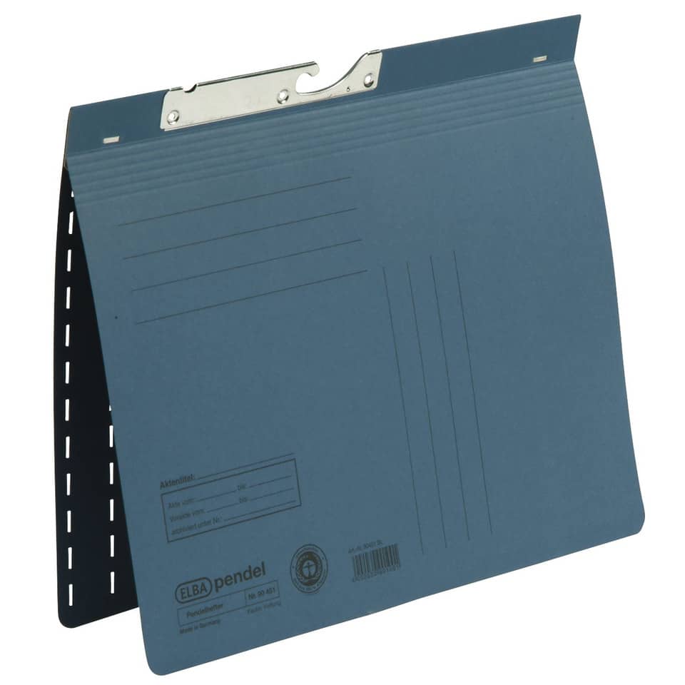 Akkordmappe, Klappmappe, Blaue Mappe, Klemmbinder, Präsentationsmappe