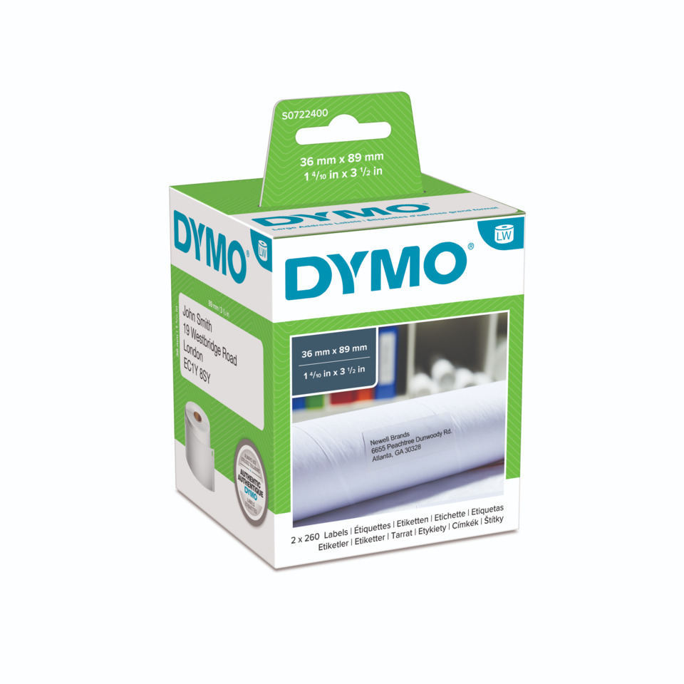 Etiketten, Etikettenrolle, Beschriftung, Klebebandetiketten, Dymo-Box