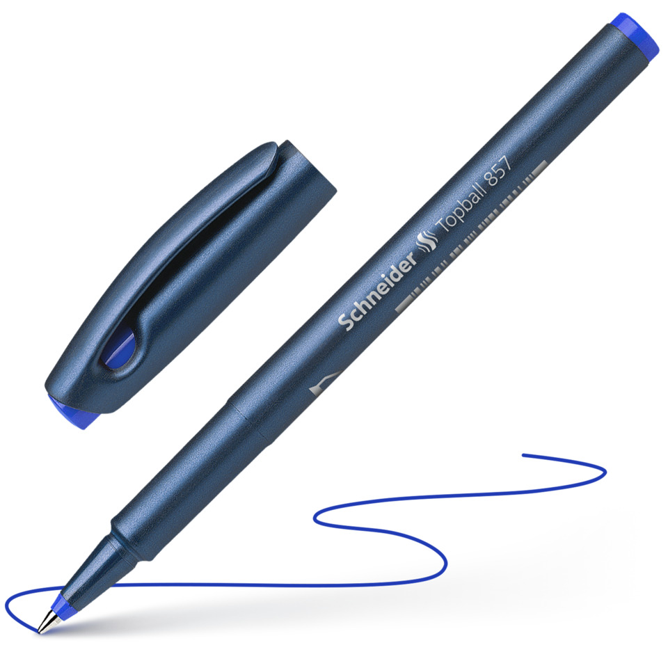 Kugelschreiber, Clippen, Gel-Stift, Blau, Schreiber