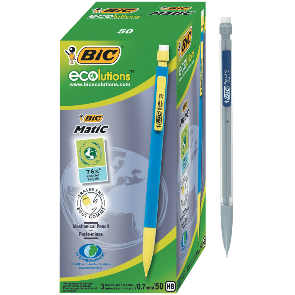 Bleistift, mechanisch, HB, 3er Spitzer, Ecoolutions