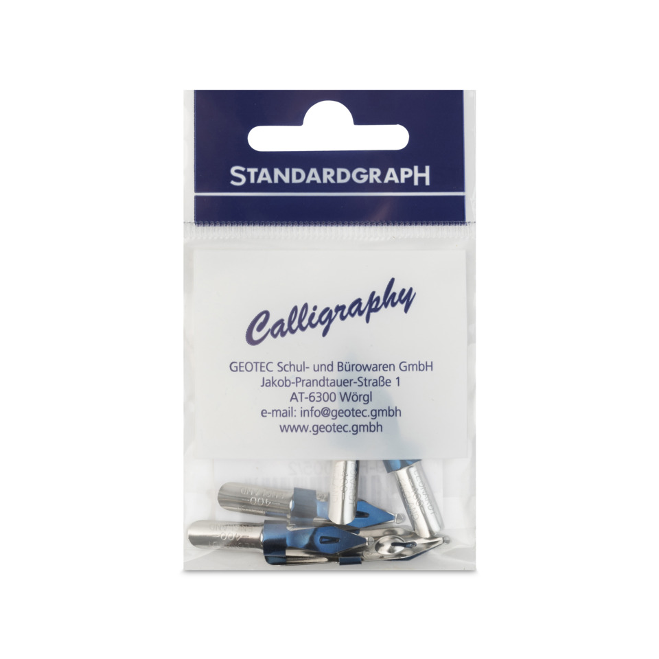 Calligraphy, Stift-Nibs, Metallspitzen, Blaue Teile, Verpackung