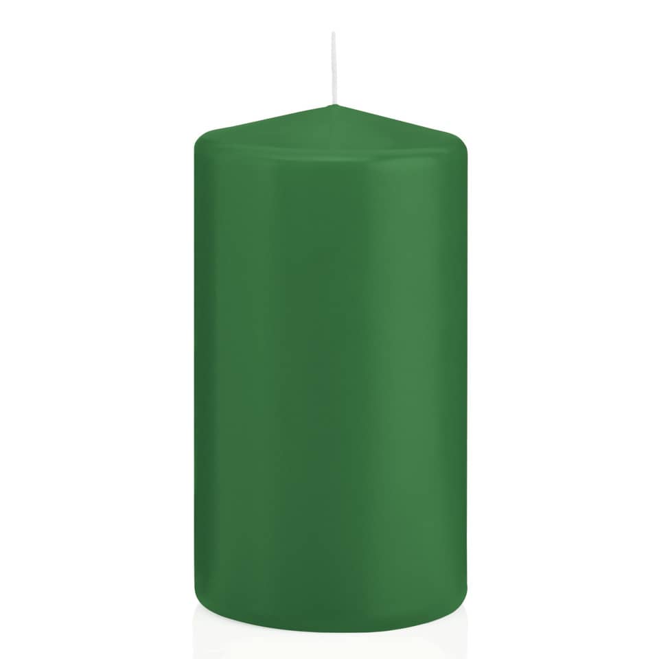 Kerze, Grüne Kerze, Stumpenkerze, Mono-Farbkerze, Wachskerze