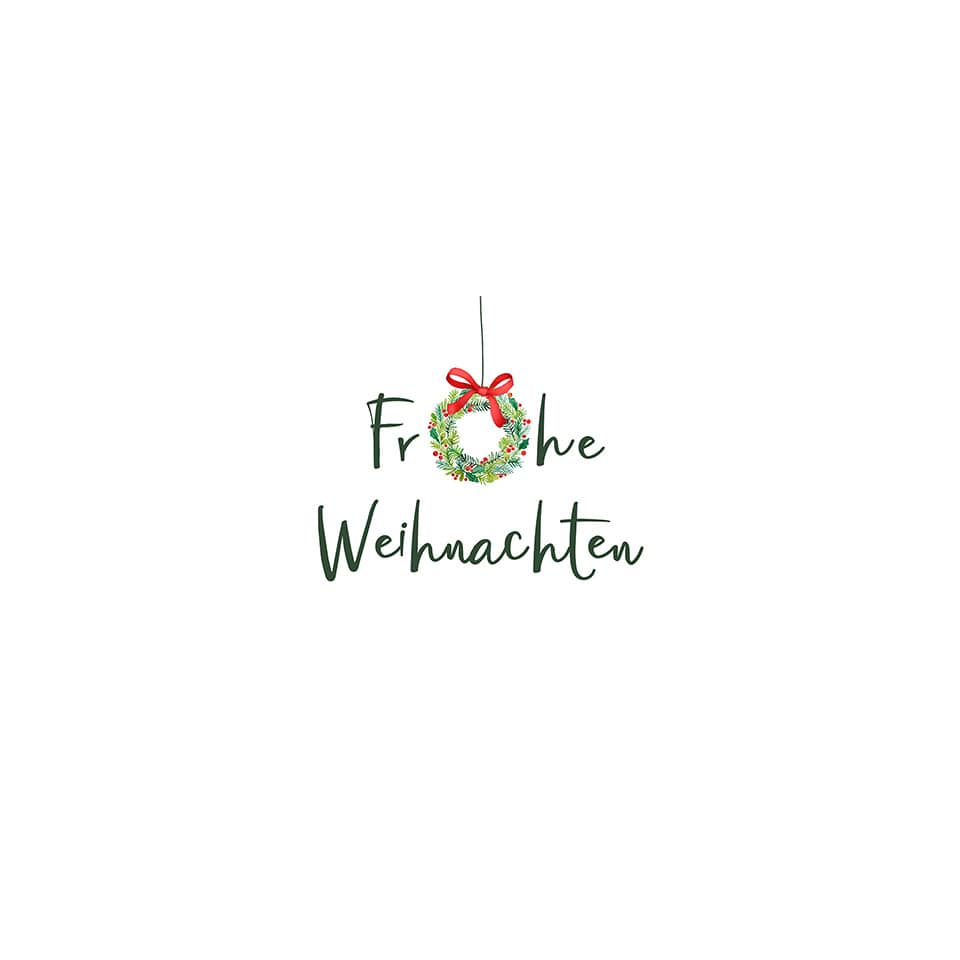 Weihnachts-Zelltuchserviette Kleiner Kranz, 25 x 25 cm, 3-lagig, 20 Stück ATELIER 1109-24511