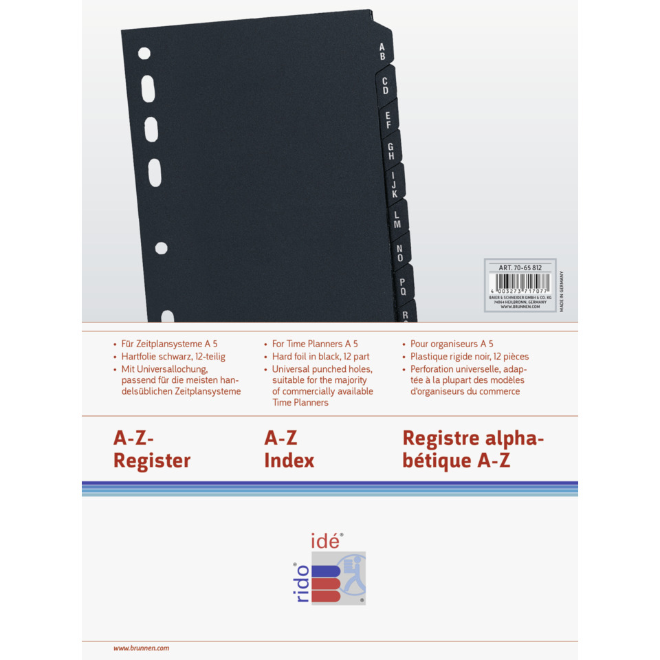Datei-Binder, Datei-Ordner, A-Z-Register, Index, A-Z, Ordner, Dateiordner