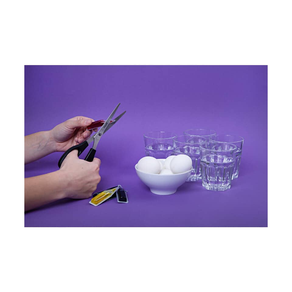 Schere, Handwerkzeug, Eier, Gläser, Schüssel