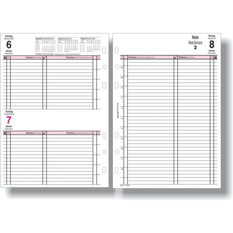 Ersatzkalendarium Bind System, A5, 1 T/1S BIND 550326