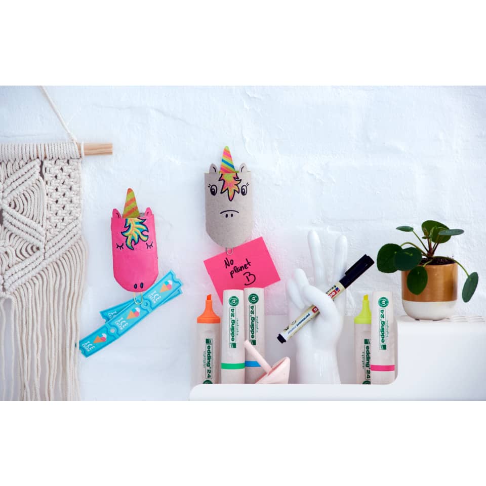 Kinderkunst, Knete, Kleber, Marker, Unicorns