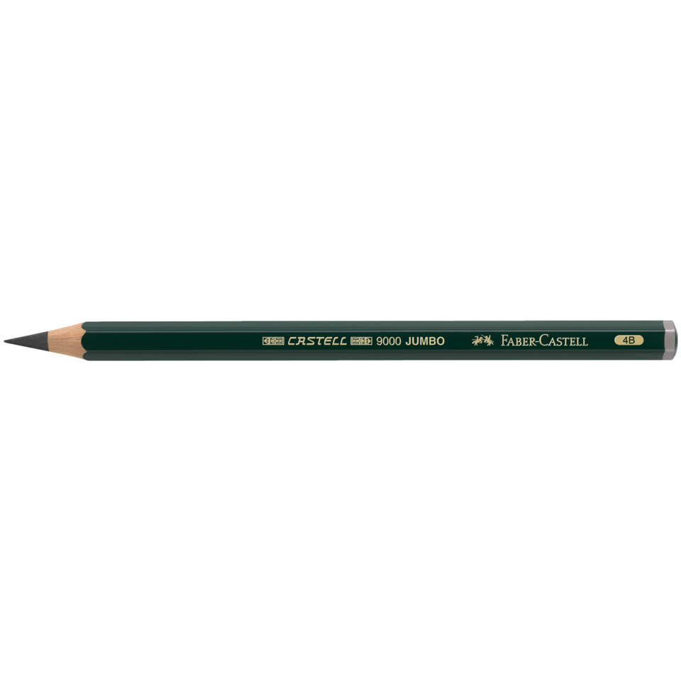 Bleistift, Holzbleistift, Grün, Rundlackiert, 4B