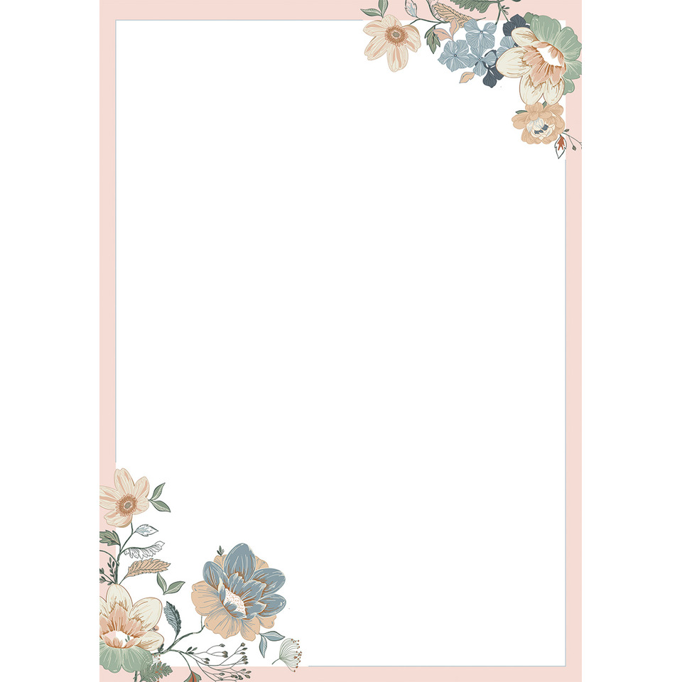 blumenrahmen, rosa rand, randkarte, blumen winkel, blumen