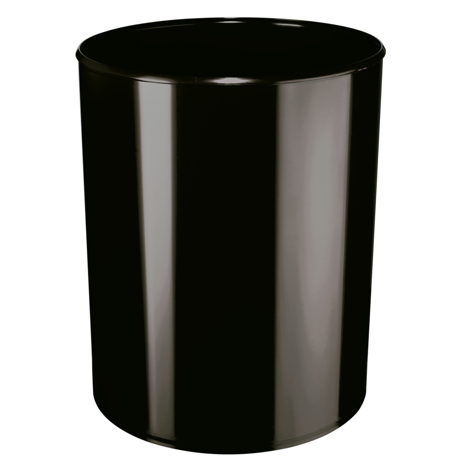 Rundbehälter, Schwarz, Metallisch, Kübel, Runde Form