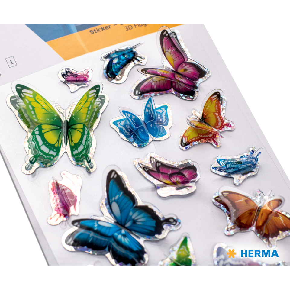 Schmetterling-Aufkleber, Sticker-Schmetterlinge, Bunte Sticker, Schmetterlingsmotif, Dekosticker