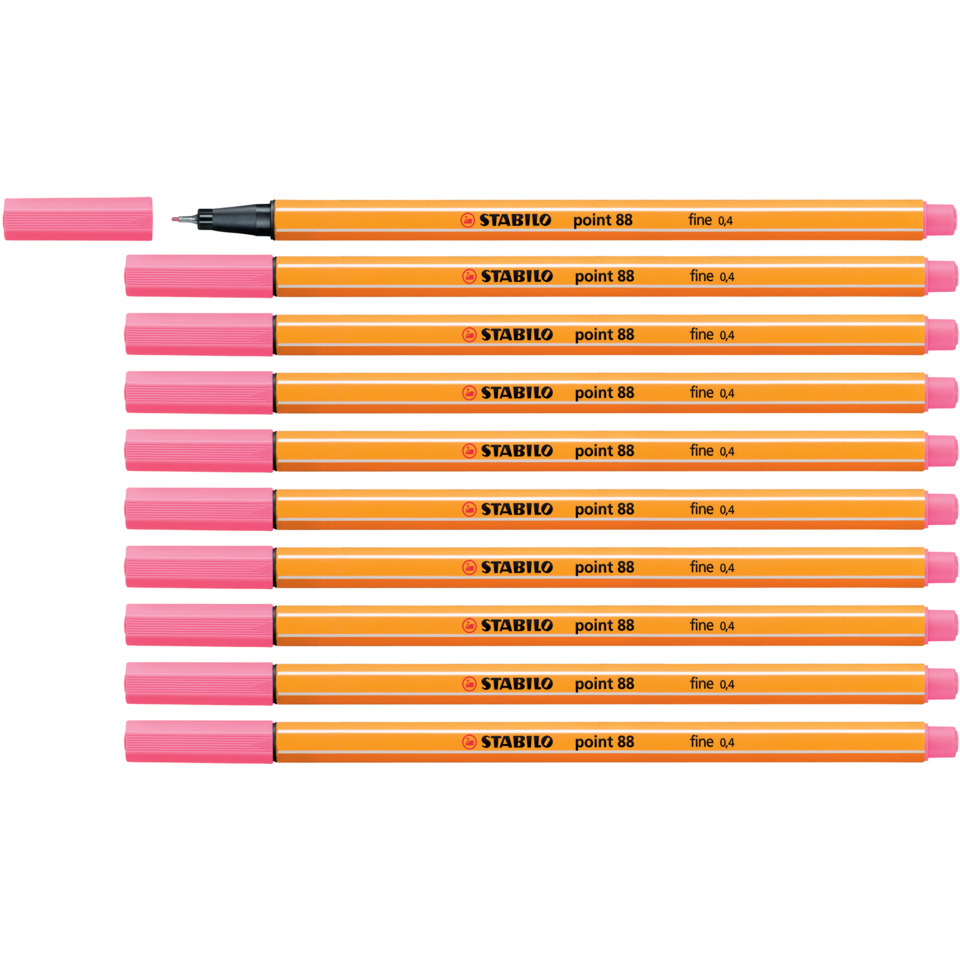 Kunststifte, Marker, Stabilo, fineliner, pink, orange, Kunstbedarf