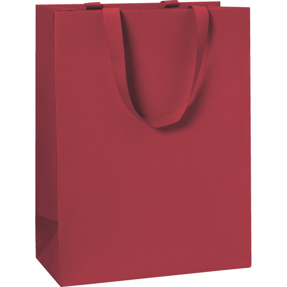 Geschenktragetasche One Colour, 30x23x13cm, dunkelrot STEWO 2544784296