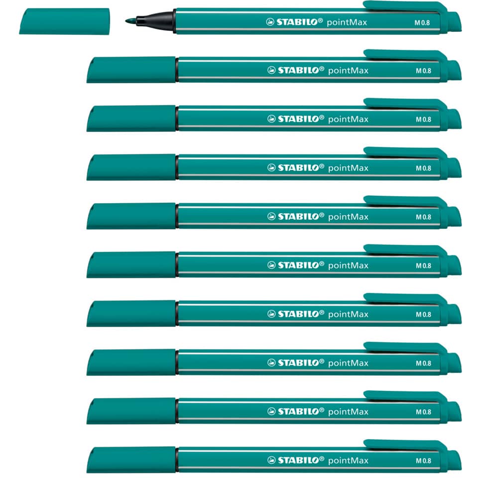 Marker, Feinspitze, Türkisen, Stabilo, PointMax
