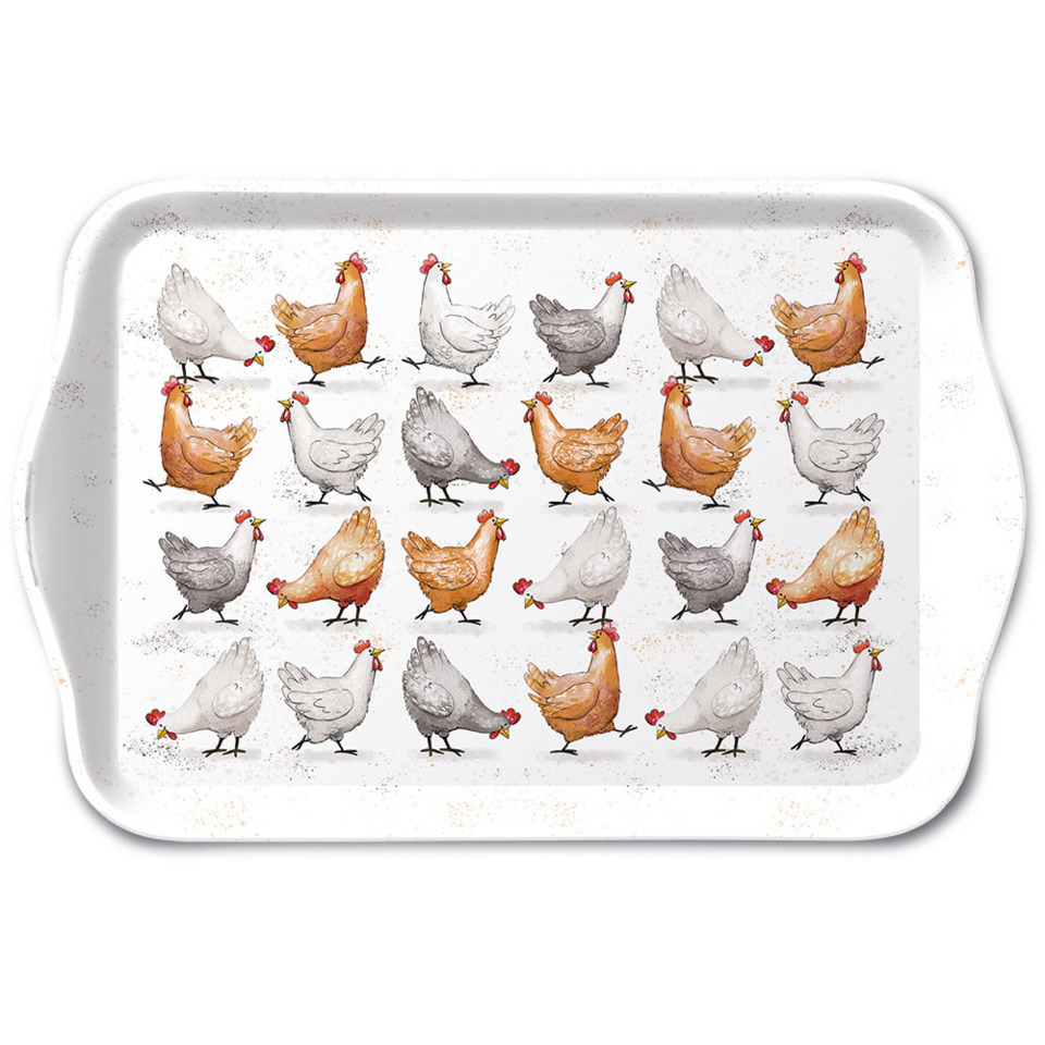 Herdenteich, Huhn, Huhn Muster, Backblech, Tiermuster