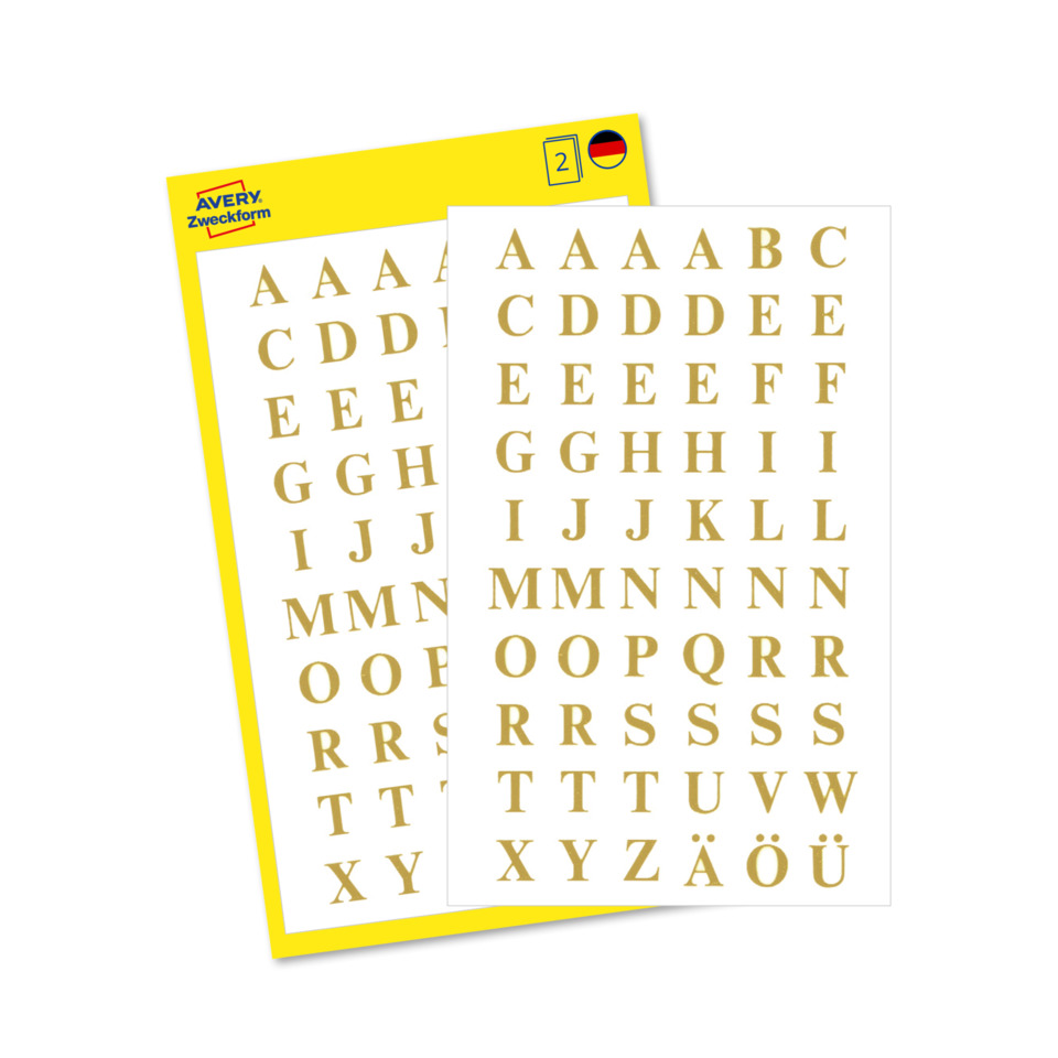 Alphabet, Buchstaben, Goldene Buchstaben, A-Z Blatt, Sprachlernen