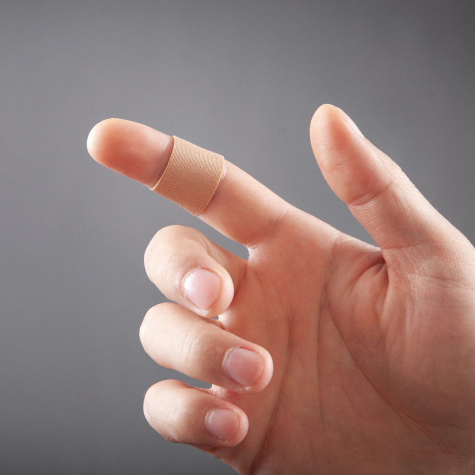 Finger, Verband, Verband am Finger, Beige, Erste Hilfe