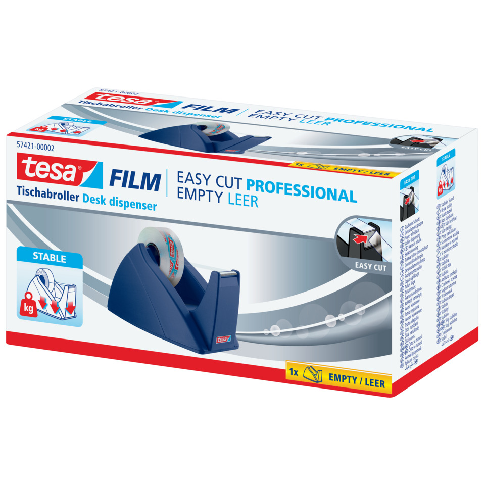 Deskdispenser, Abroller, Blau, Film, Stabil