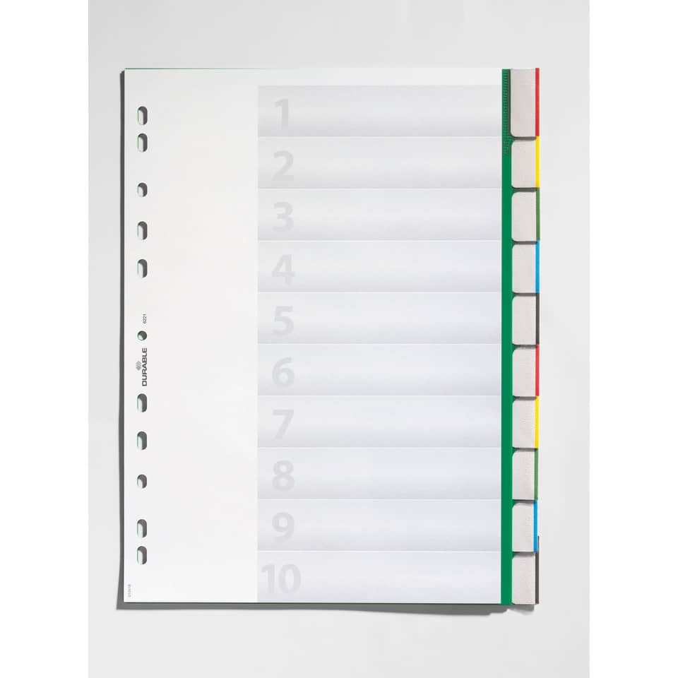 Ordner, Sichtregister, A4-Seiten, Adressblätter, farbige Register