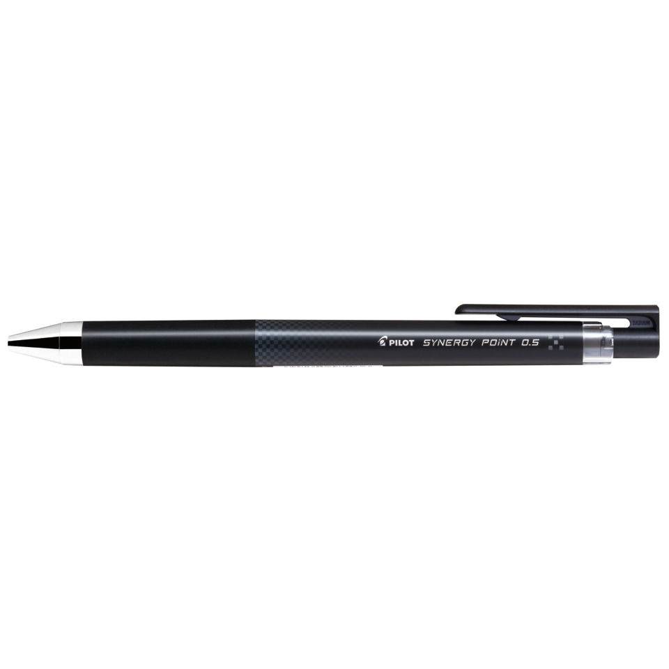 mechanische Bleistift, Kohlenstoffkörper, 0,5 mm, Klammer, schwarz, silberner Spitze, Kugelschreiber, Spitzkappe, Grau-Schwarz, Bleistiftstift, Silberclip