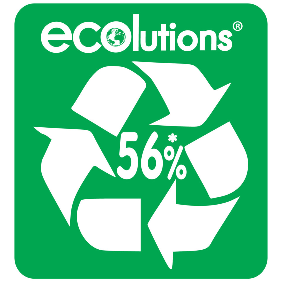 recycling symbol, 56%, eco logo, green square, recycle icon