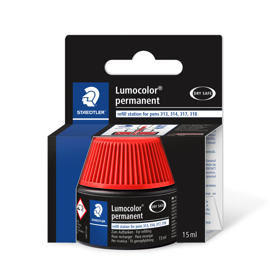 Tintenfüllset, Lumocolor, Permanent, Nachfüllbehälter, 15 ml