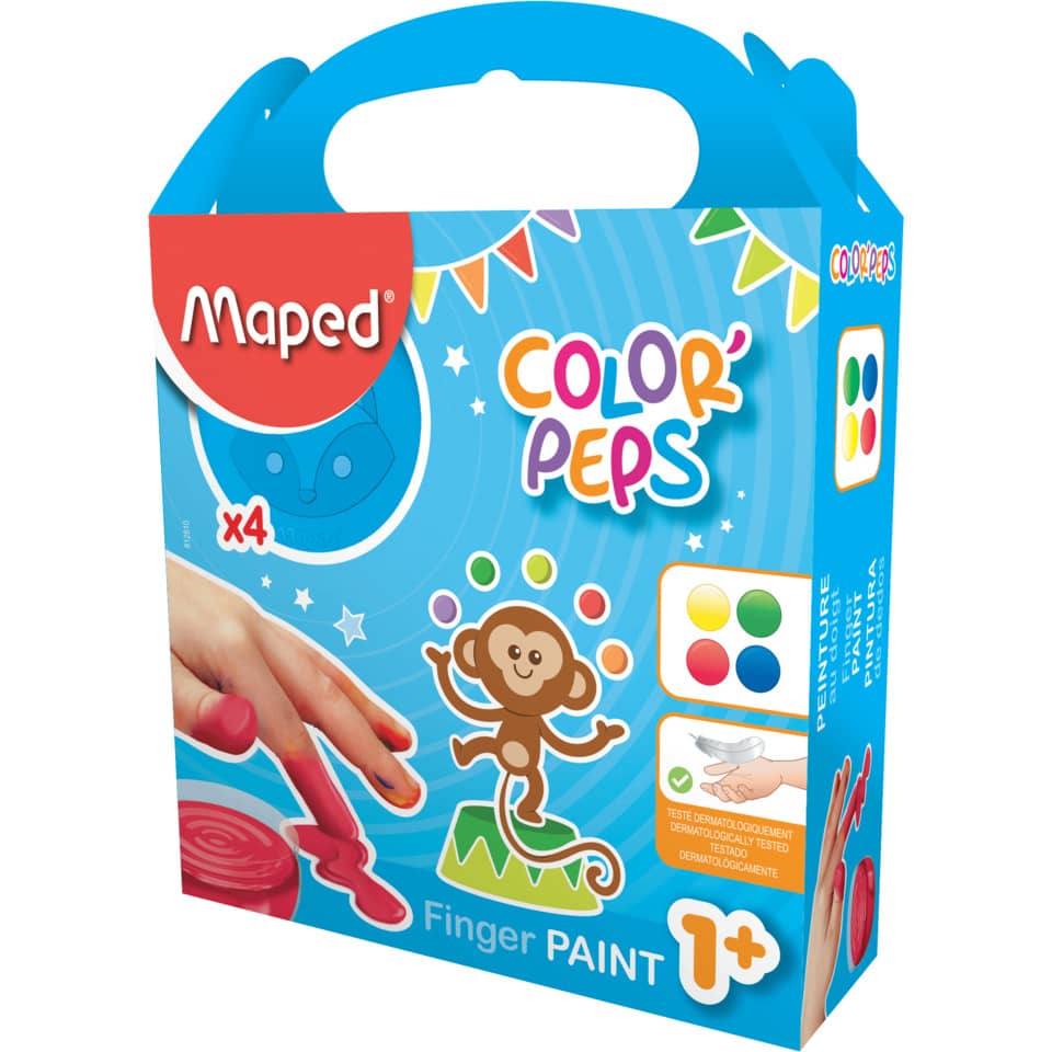 Fingerfarbe, Bunt, Affe, 1+, Set